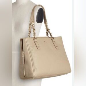 Kate Spade New York Cobble Hill by Andee Tan Leather Expandable Tote